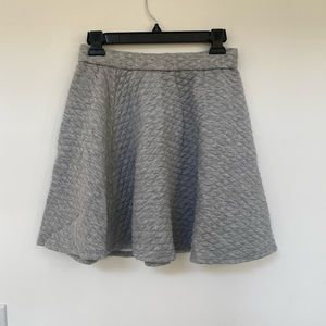 Nwt S Lauren Conrad grey quilted skirt